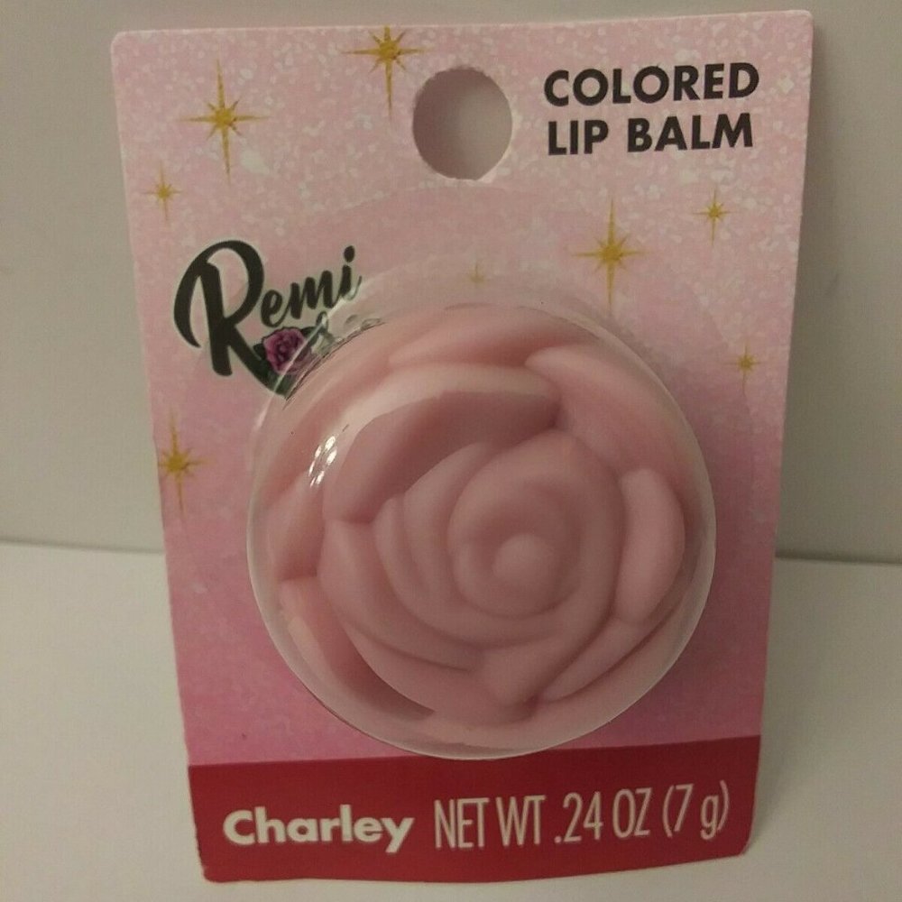 Remi Rose, rose shaped colored lip balm Charley